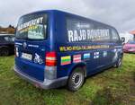 =VW T5 wirbt f�r eine Radveranstaltung bei der Bulldogmesse in Alsfeld, 10-2025