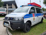 =VW T5, als Einsatzfahrzeug der Bergwacht WASSERKUPPE, ausgestellt beim Hessentag in Fulda, 06-2026