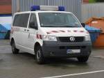 Unfallhilfswagen VW T 5, Nr 422 der  RSAG  aus der Hansestadt Rostock (HRO) anläßlich 130 Jahre Strba in Rostock [27.08.2011]  