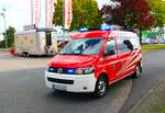 BF Koblenz VW T6 ELW am 14.10.23 beim einen Feuer im einem Elektronikmarkt