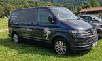 =VW T6 des Gartenbaubetriebes SICKMANN, gesehen im Berchtesgadener Land im August 2026