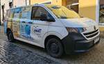 =VW T 7 des Malerbetriebes VOGT steht auf einer Baustelle in H�nfeld,