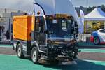 Bucher City Cat V 20, Elektrische Stra�enreinigungsmaschine, war beim e-Day in Colmar Berg ausgestellt. 07.07.2024