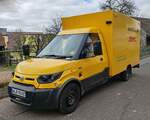 =Street Scooter von DHL auf Zustelltour in Petersberg, 05-2025