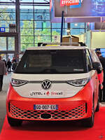 Dieser Volkswagen ID. BUZZ war Ende April 2024 auf der Hannovermesse zu sehen.