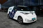 VW ID. Buzz Cargo Firmenwagen.  Kristiansand, Norwegen im Mai 2025.