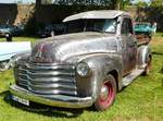 =Chevrolet 3100, Bj. 1951, 5,7 l, 170 PS, steht bei Blech & Barock im Juli 2018 auf dem Gelände von Schloß Fasanerie bei Eichenzell 1