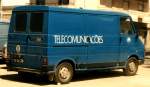 Fahrzeug der portugieschen Post- und Fernmeldeverwaltung CTT, die es heute (2010) in dieser Form nicht mehr gibt (Faro/Portugal, 01.07.1988, eingescanntes Foto)