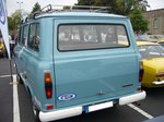 Heckansicht eines Ford Transit Bus. 1971 - 1975. Ford-Classic-Event am 18.09.2016 in Krefeld.