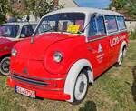 =Lloyd LT 600, Bj. 1956, 19 PS, gesehen bei der Oldtimerausstellung der OLDTIMERFREUNDE OHMTAL in Dannenrod, 09-2025