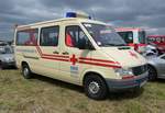 =MB Sprinter vom BRK Kreisverband SCHWANDORF steht auf dem Besucherparkplatz der Rettmobil 2019 in Fulda, 05-2019