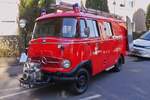 Mercedes Benz LF 8, BJ 1961, war beim Tag des Zivilschutzes in Diekirch zu sehen.