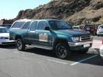 Toyota Hilux, abgestellt an der Teide-Talstation, Teneriffa im Januar 2009