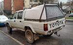 Rückansicht: Toyota Hilux fünfte Generation aus ca 1994.