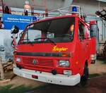 =VW LT 50 als ehemaliges Feuerwehrfahrzeug der Feuerwehr EICHENZELL - KERZELL steht im Depot des Feuerwehrmuseums Fulda, 11-2025