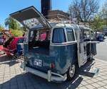 =VW T 1 Samba, gesehen auf dem Ausstellungsgel�nde der Oldtimerveranstaltung in Frankenberg/Eder im Mai 2026.