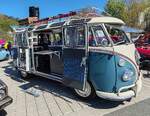 =VW T 1 Samba, gesehen auf dem Ausstellungsgel�nde der Oldtimerveranstaltung in Frankenberg/Eder im Mai 2026.