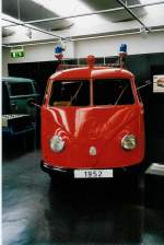 VW-Bus Feuerwehr Jahrgang 1952 im Volkswagen-Museum Wolfsburg