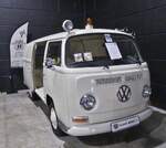 Restaurierter VW T2 stand beim Autojumble in Luxemburg zum Verkauf. 03.2026