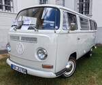 =VW T 2, ausgestellt bei der Oldtimerausstellung Blech & Barock bei Schloss Fasanerie, 07-2026