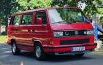 =VW T3 auf dem Weg zur Oldtimerausstellung bei Schloss Fasanerie, 06-2025