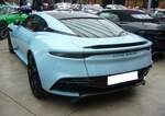 Heckansicht eines Aston Martin DBS Superleggera. Classic Remise Düsseldorf am 26.02.2024.