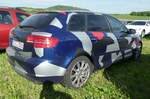 =Audi A 3 in auffälligem Design, steht auf dem Parkplatz der Rettmobil, 05-2022