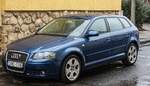 Hier ist ein Audi A3 Mk2 Sportback in der Farbe  Ocean Blue  zu sehen. Die Aufnahme stammt von M�rz, 2026.