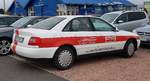 =Audi A 4 von Auto-HENTZSCHEL steht im Oktober 2020 an der Gedenkstätte Point Alpha