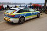 Polizei Mainz Audi A6 FustW am 31.12.25 beim Silvester Abschwimmen 2025 in Mainz am Rheinufer