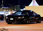 Mitternacht ist Partyzeit - Am Yachthafen in Monaco ging die Party ab, reiche Gäste bringen unter anderem ihren Audi R8 V8 mit (6.9.2011)