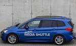 BMW 2 Grand Tourer als Media Shuttle.