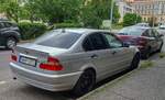 Rückansicht: BMW 3 E46.