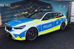 BMW M5 Polizei Streifenwagen Showcar am 08.05.26 in Fulda auf der Rettmobil