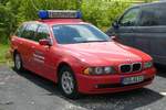 =BMW als Feuerwehrfahrzeug der Brandschutzaufsicht vom RHEINGAU-TAUNUS-KREIS, abgestellt auf dem Parkplatz der Rettmobil 2019 in Fulda, 05-2019
