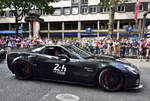 Corvette C6 , in der Innenstadt von Le Mans bei der Fahrerparade, Le Mans 13.06.2025