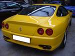 Heckansicht eines Ferrari 575 M.