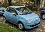 Diesen Fiat 500  Vintage 57 Edition  (Serie 312 ab 2007) habe ich in November, 2022 gesehen.