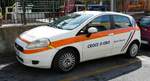 =Fiat Punto eines privaten Rettungsdienstes steht im September 2017 in San Bartolomeo/I