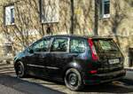 Rückansicht: Ford Focus C-Max. Aufnahme: April, 2021.