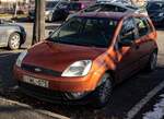Diesen Ford Fiesta Mk5 in der Farbe  Flare  habe ich in Januar, 2024 fotografiert.