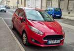 Ford Fiesta Mk6 in der Farbe Race Red. Foto: 01.2022.