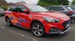 =Ford Focus der KINDERFEUERWEHR SAARLAND steht anl.