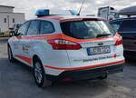 =Ford Focus des DRK OV SCHOPFHEIM, gesehen auf dem Parkplatz der Rettmobil 2022, 05-2022