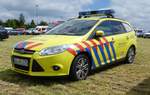 =Ford Focus von MEDIEambulance OV KUPPENHEIM, steht auf dem Besucherparkplatz der Rettmobil 2019 in Fulda, 05-2019