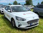 =Ford Focus der Johanniter RV MEIßEN-MITTELSACHSEN steht im Mai auf dem Besucherparkplatz der RettMobil 2024