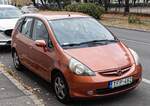 Honda Jazz Mk1 in Orange. Foto: 10.2025.
