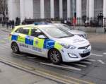 Hyundai Streifenwagen der irischen Polizei am 13.11.15 in Dublin.