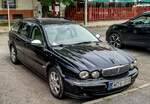 Diesen Jaguar X-Type Sportwagon ich in Juli, 2021 fotografiert.