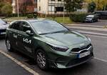 Diesen Kia Ceed Mk3 (Farbe: Experience Green) habe ich in Oktober, 2023 gesehen.